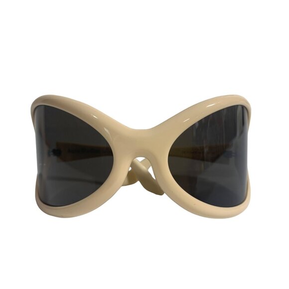 ACNE STUDIOS Arcturus New Oval Acetate Sunglasses Ivory $390 - Picture 2 of 6